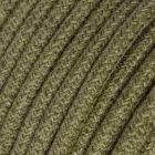 Round electrical cable RN26 juta brown bark - UL certified