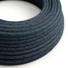 Round electrical cable RX10 Blue Mirage cotton - UL certified