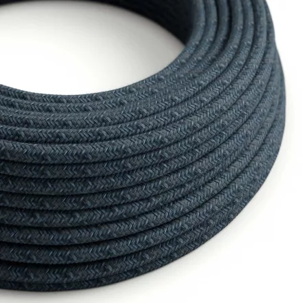 Round electrical cable RX10 Blue Mirage cotton - UL certified