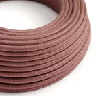Round electrical cable RX11 Marsala cotton - UL certified