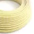 Round electrical cable RZ10 ZigZag yellow rayon - UL certified