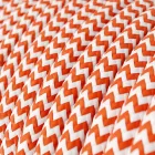 Round electrical cable RZ15 ZigZag orange rayon - UL certified