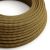 Round electrical cable RZ27 ZigZag Gold honey and anthracite cotton - UL certified