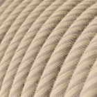Cotton and linen straw Vertigo textile cable - The original Creative-Cables - ERD20 round 2x0.75 mm / 3x0.75 mm