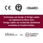  Cotton and linen Zab Vertigo textile cable - The original creative cables - ERD23 round 2x0.75mm / 3x0.75mm