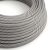 Glossy white and slate Vertigo textile cable – The original Creative-Cables – ERM37 round 2x0.75 mm / 3x0.75 mm