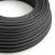 Shiny graphite and charcoal black Vertigo textile cable – The original Creative-Cables – ERM38 round 2x0.75 mm / 3x0.75 mm