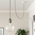  Shiny light blue and Avio Vertigo textile cable - The original creative cables - ERM40 round 2x0.75mm / 3x0.75mm