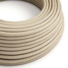 Cotton and natural jute Vertigo textile cable – The original Creative-Cables – ERN07 round 2x0.75 mm / 3x0.75 mm