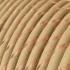 Jute with copper wire, beige textile cable - The original Creative-Cables - ERR04 round 3x0.75 mm