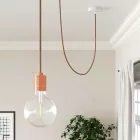 Jute with copper wire, beige textile cable - The original Creative-Cables - ERR04 round 3x0.75 mm