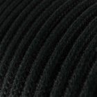 Cotton charcoal black textile cable - The original Creative-Cables - RC04 round 2x0.75 mm / 3x0.75 mm