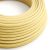 Cotton yellow pastel textile cable - The original Creative-Cables - RC10 round 2x0.75 mm / 3x0.75 mm