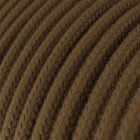 Cotton, espresso brown textile cable – The original Creative-Cables – RC13 round 2x0.75 mm / 3x0.75 mm