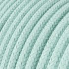 Cotton celadon green textile cable – The original Creative-Cables – RC18 round 2x0.75 mm / 3x0.75 mm