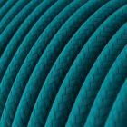 Cotton cerulean textile cable – The original Creative-Cables – RC21 round 2x0.75 mm / 3x0.75 mm