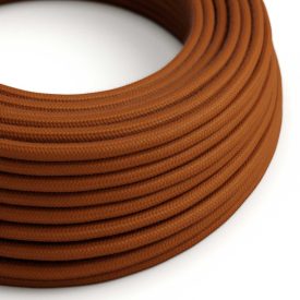   Cotton cinnamon brown textile cable – The original Creative-Cables – RC23 round 2x0.75 mm / 3x0.75 mm