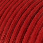 Cotton fire-red textile cable – The original Creative-Cables – RC35 round 2x0.75 mm / 3x0.75 mm