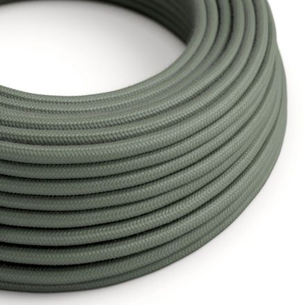 Cotton, sage green textile cable – The original Creative-Cables – RC63 round 2x0.75 mm / 3x0.75 mm