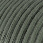 Cotton, sage green textile cable – The original Creative-Cables – RC63 round 2x0.75 mm / 3x0.75 mm