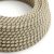 Anthracite gray and beige striped textile cable - The Original Creative-Cables - RD54 round 2x0.75 mm / 3x0.75 mm