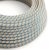 Steward Blue and Beige Stripe Textile Cable - The original Creative-Cables - RD55 round 2x0.75 mm / 3x0.75 mm