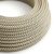 Anthracite gray and beige cross-woven textile cable - The Original Creative-Cables - RD64 round 2x0.75 mm / 3x0.75 mm