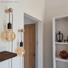 Bark and beige zigzag textile cable – The original Creative-Cables – RD73 round 2x0.75 mm / 3x0.75 mm