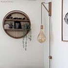 Anthracite gray and beige zigzag textile cable – The original Creative-Cables – RD74 round 2x0.75 mm / 3x0.75 mm