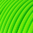 Bright fluorescent green textile cable – The original Creative-Cables – RF06 round 2x0.75 mm / 3x0.75 mm