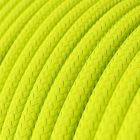 Bright fluorescent yellow textile cable – The original Creative-Cables – RF10 round 2x0.75 mm / 3x0.75 mm