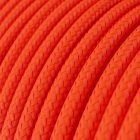 Bright fluorescent orange textile cable – The original Creative-Cables – RF15 round 2x0.75 mm / 3x0.75 mm