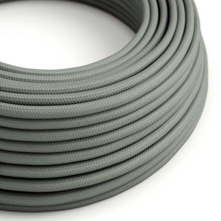 Shiny smoky gray textile cable – The original Creative-Cables – RM03 round 2x0.75 mm / 3x0.75 mm
