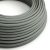 Shiny smoky gray textile cable – The original Creative-Cables – RM03 round 2x0.75 mm / 3x0.75 mm