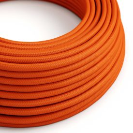   Bright orange flame textile cable - The original Creative-Cables - RM15 round 2x0.75 mm / 3x0.75 mm