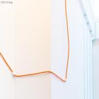 Bright orange flame textile cable - The original Creative-Cables - RM15 round 2x0.75 mm / 3x0.75 mm