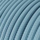 Glossy Baby Blue textile cable - The original Creative-Cables - RM17 round 2x0.75 mm / 3x0.75 mm