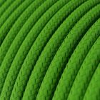 Shiny lime green textile cable - The original Creative-Cables - RM18 round 2x0.75 mm / 3x0.75 mm