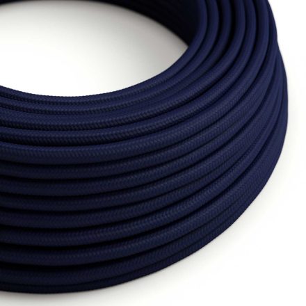 Shiny deep blue textile cable – The original Creative-Cables – RM20 round 2x0.75 mm / 3x0.75 mm