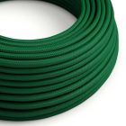 Bright forest green textile cable – The original Creative-Cables – RM21 round 2x0.75 mm / 3x0.75 mm