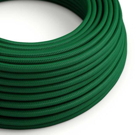 Bright forest green textile cable – The original Creative-Cables – RM21 round 2x0.75 mm / 3x0.75 mm