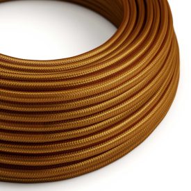   Glossy Whiskey textile cable – The original Creative-Cables – RM22 round 2x0.75 mm / 3x0.75 mm