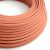 Peach-colored fabric-covered electrical cable - The original Creative Cables, for modern and vibrant lamps - RM23