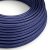  Round electrical cable coated with single-color rayon fabric - Rm34 Sapphire