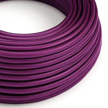 Glossy ultraviolet textile cable – The original Creative-Cables – RM35 round 3x0.75 mm