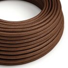 Shiny rust textile cable – The original Creative-Cables – RM36 round 3x0.75 mm