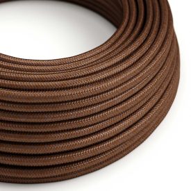  Shiny rust textile cable – The original Creative-Cables – RM36 round 3x0.75 mm