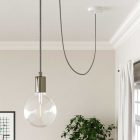 Linen Grey Melange textile cable - The original Creative-Cables - RN02 round 2x0.75 mm / 3x0.75 mm