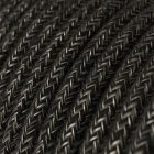 Linen anthracite gray melange textile cable - The original Creative-Cables - RN03 round 2x0.75 mm / 3x0.75 mm