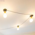 Glossy charcoal black and optical white textile cable – The original Creative-Cables – RP04 round 2x0.75 mm / 3x0.75 mm